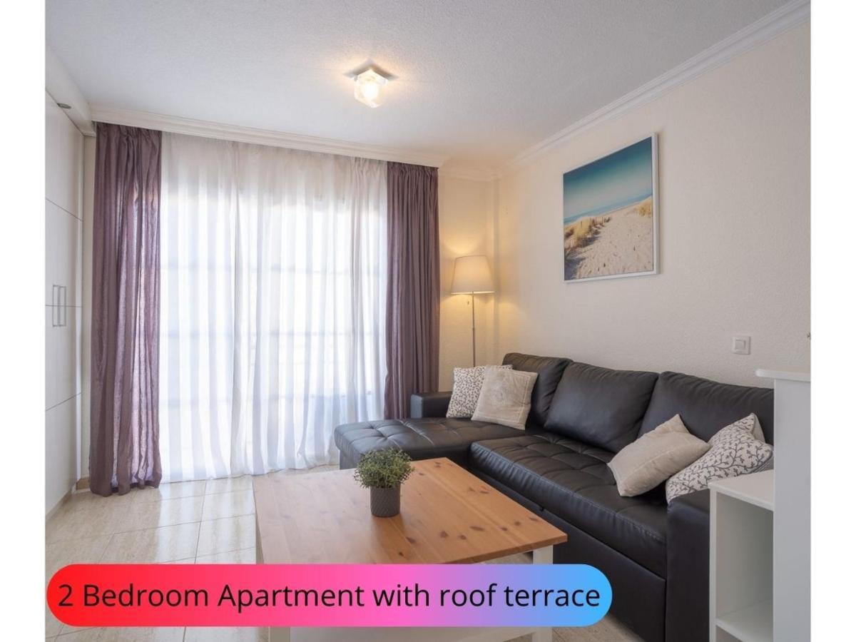 Desirable Rooftop Terrace , 2 Bedroom Apartment With Wifi In Costa Adeje Callao Salvaje Exterior foto